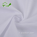 Vải áo thun cotton polyester dệt thoi màu trắng